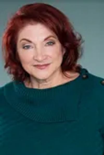 a woman with red hair