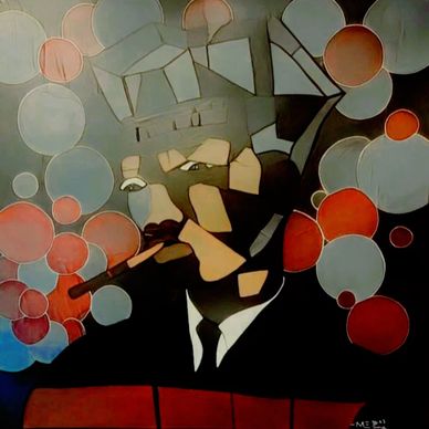 A visual chessboard of choices and consequences. This piece reflects strategy, patience, and surviva