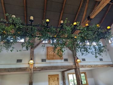 Chandelier with smilax