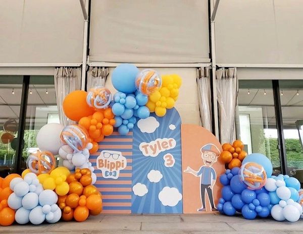 BLIPPI BIRTHDAY 
CUSTOM PARTY 
ARCH RENTAL 
BLIPPI THEME BIRTHDAY 
BACKDROP RENTAL 
PARTY PROP
PROP 