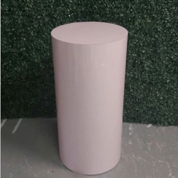 Pink Round Plinths 
Round Plinths 
Cake Stands 
Decor Rental
Prop Rental
Wedding Rental