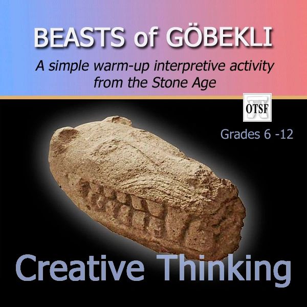 Stone Age beast figurine from Göbekli Tohamu for creative thinking.