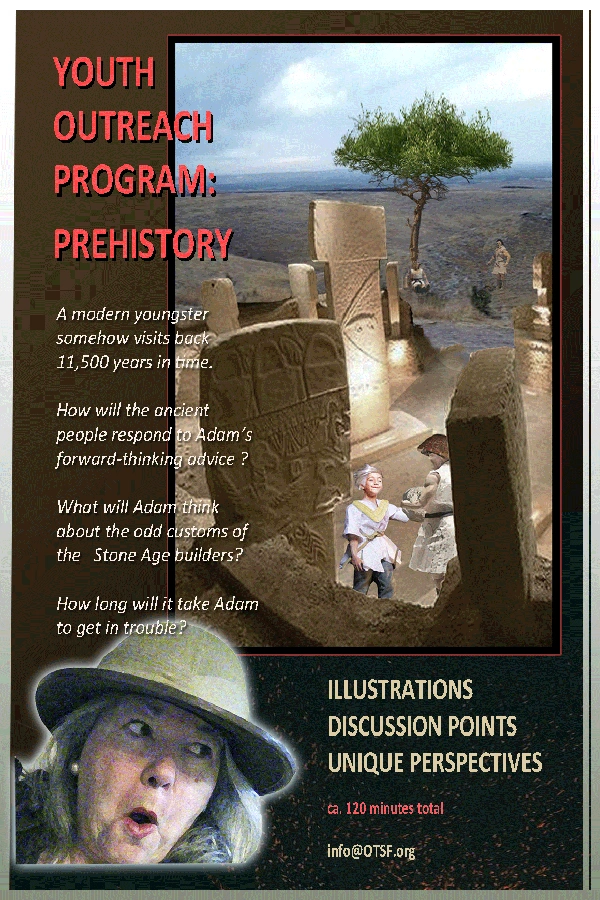 A banner with text youth outreach program Prehistory