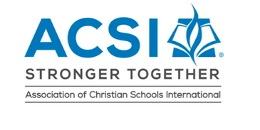 Logo of Association of Christian Schools International with slogan.