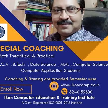 Educational coaching advertisement featuring a smiling man and course details.