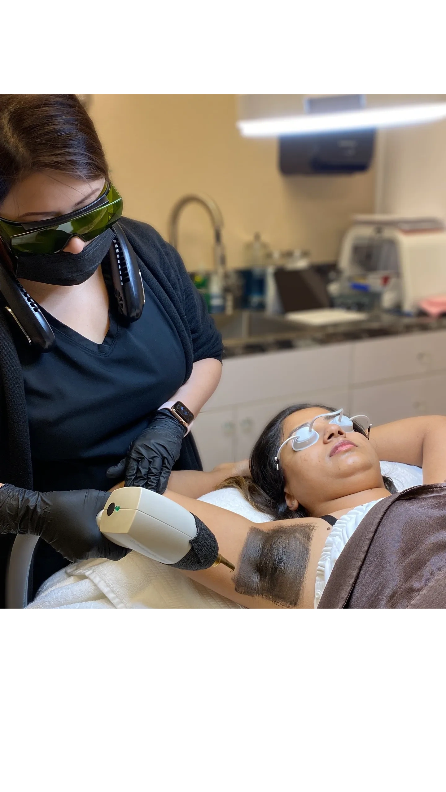 Clean, professional medical spa treatment room with neutral tones at Eneeva Skin Care - Med Spa & Acne Clinic in McKinney