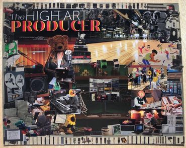 the high art producer
20" x 16" 
hand-cut magazine on canvas
2020 