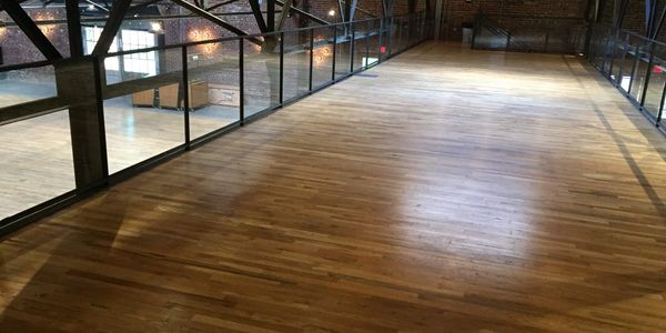 Wood flooring installation, sanding, and refinishing in Knoxville's downtown, Mill and Mine.  