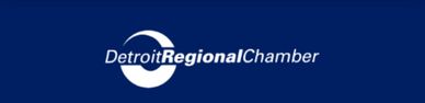 Detroit Regional Chamber logo on a navy background.