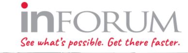 Logo of InfoForum with a tagline.