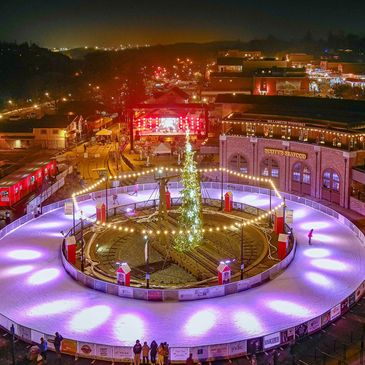 Whiskey Row Lofts - Folsom's Historic District tree lighting