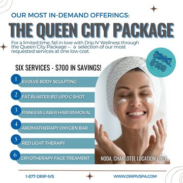Discount package for spa services, client receiving skin aesthetic treatment