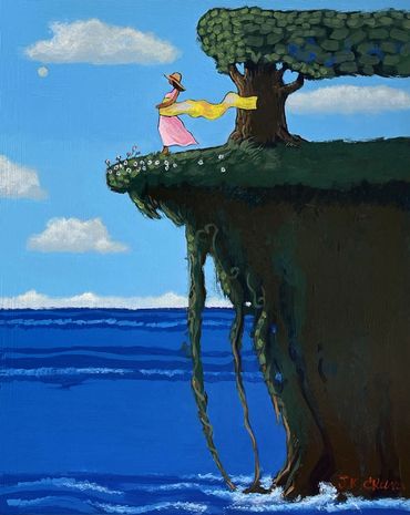 "Tied A Yellow Ribbon" - 8"x 10"