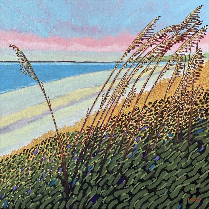 "Against the Wind" captures a coastal moment charged with subtle tension and quiet resilience.