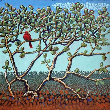 "Scarlet Dream" - 20"x 20"