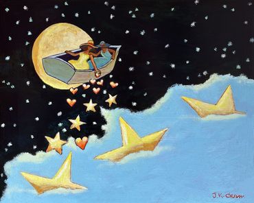 "Love & Stars - Cloud Seeding" - 10"x 8"