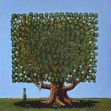 "Catch Me If You Can" - 12"x 12"