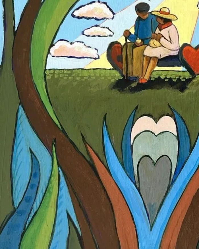 An engaging scene inviting you into a world where nature and human emotion are intertwined.