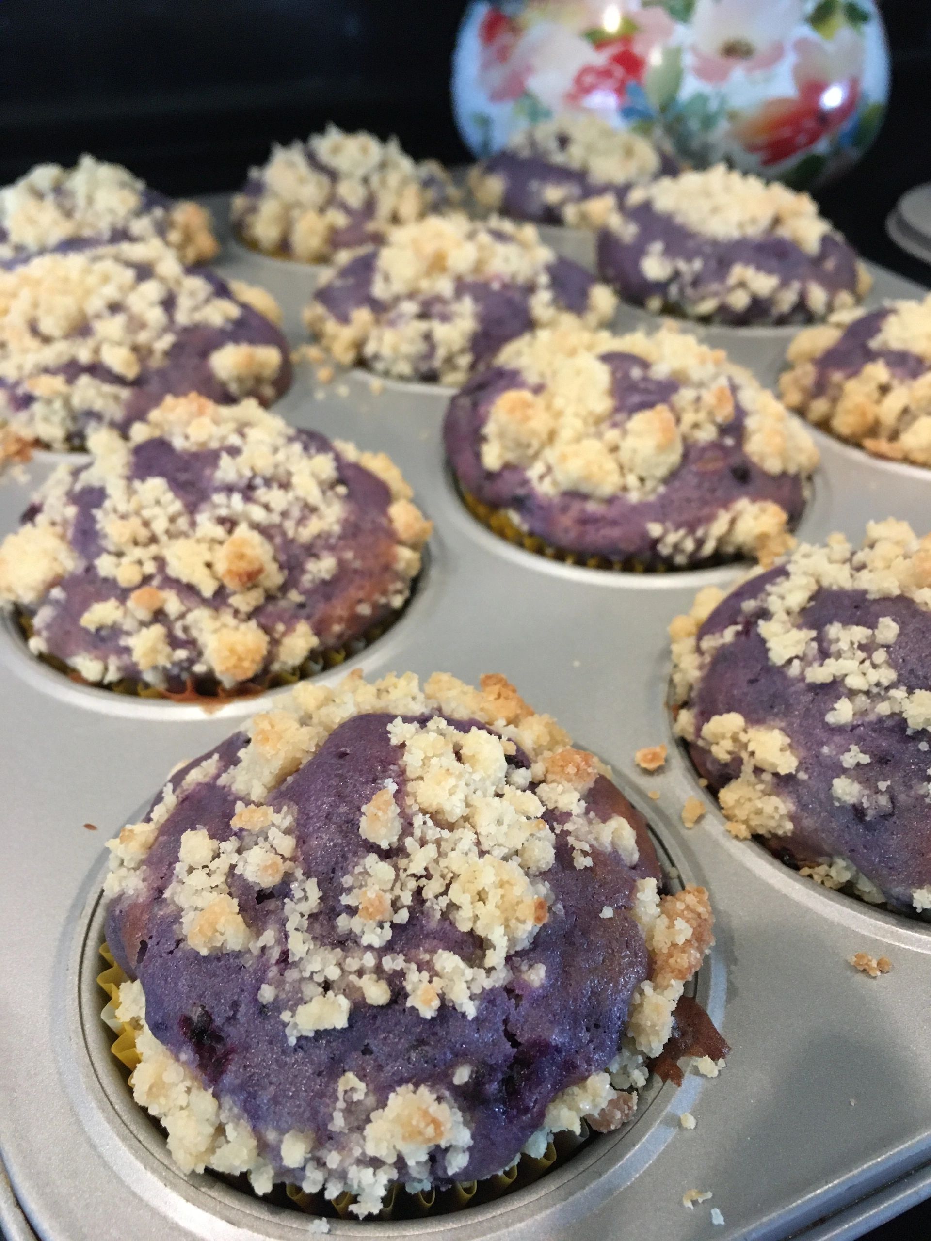 Elderberry Crumb Top Muffins