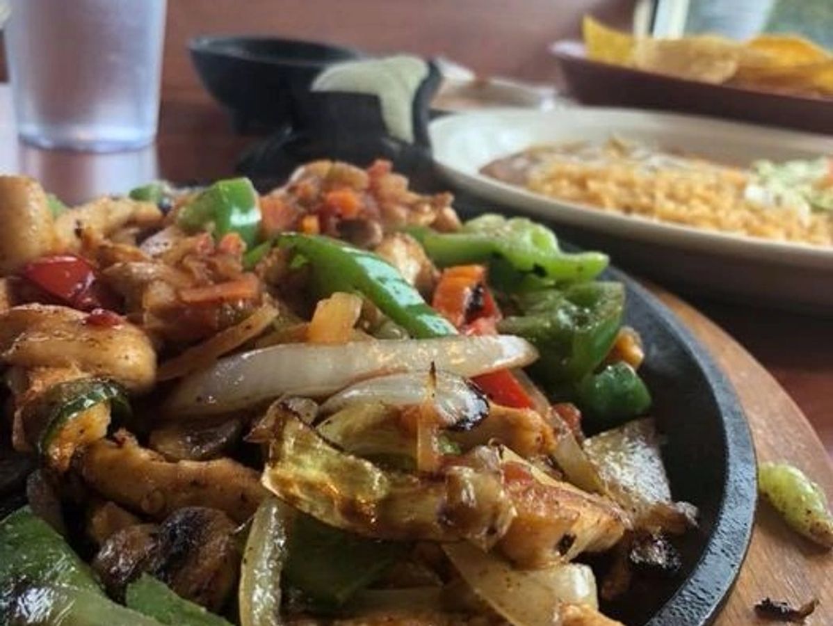 Sizzling fajitas from Chapala Express