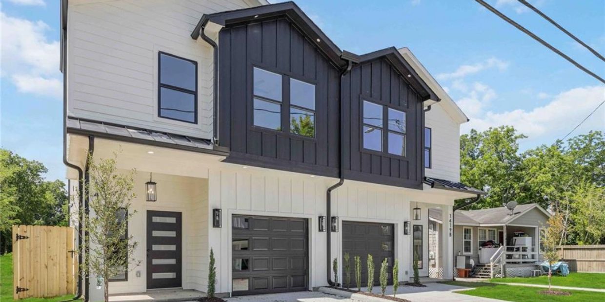 Modern multi-family duplex property