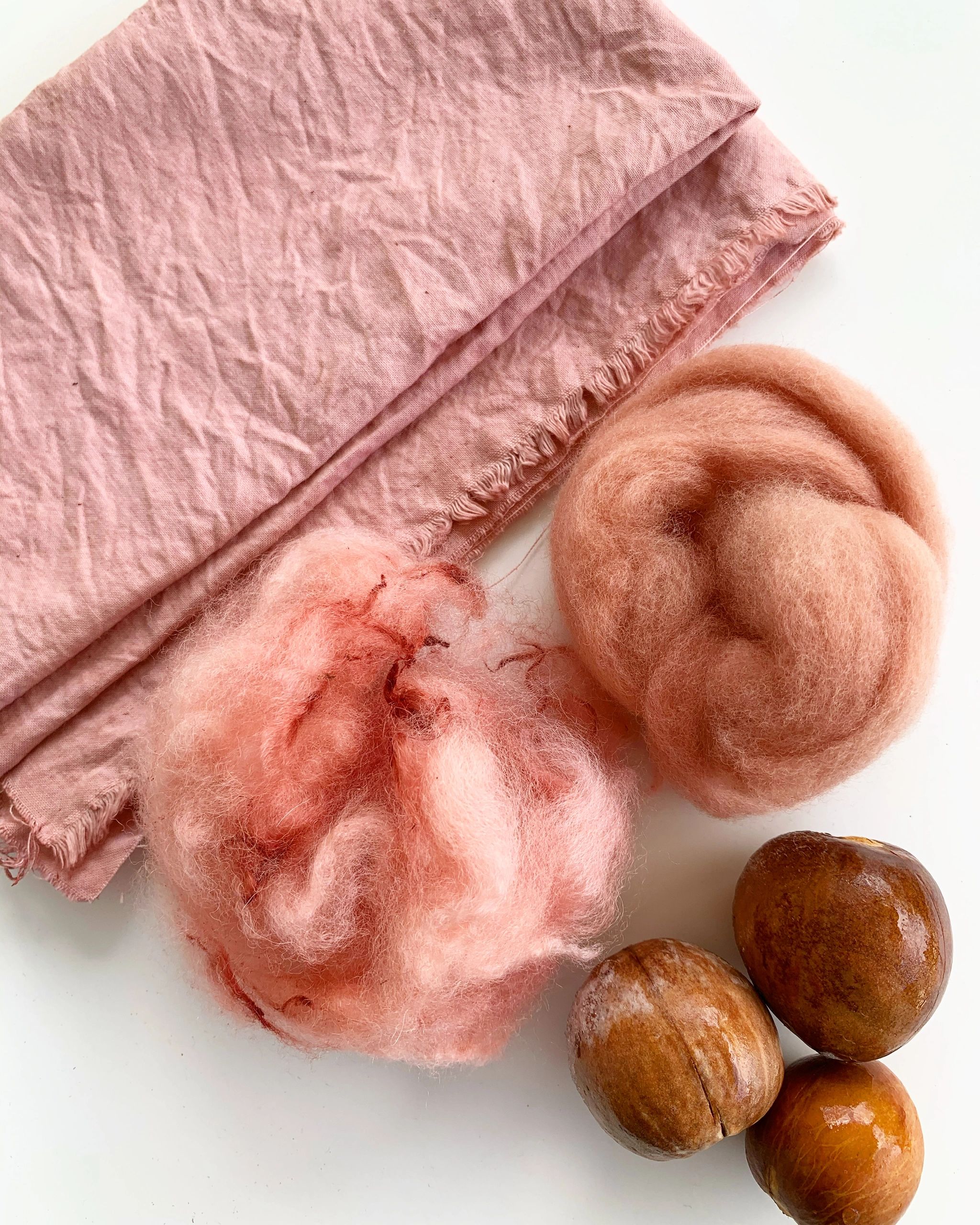 Avocado dye perfectly natural pink dye process