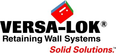 Logo of VERSA-LOK Retaining Wall Systems.