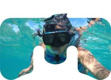 snorkel con salvavidas turístico
