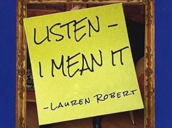 Album cover, 'Listen - I mean it" by Lauren Robert