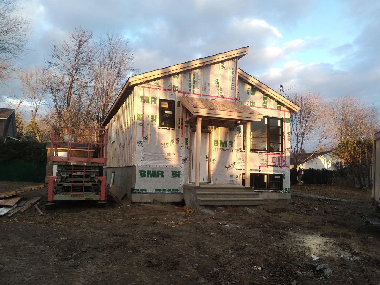 Charpente résidentielle multi-étages