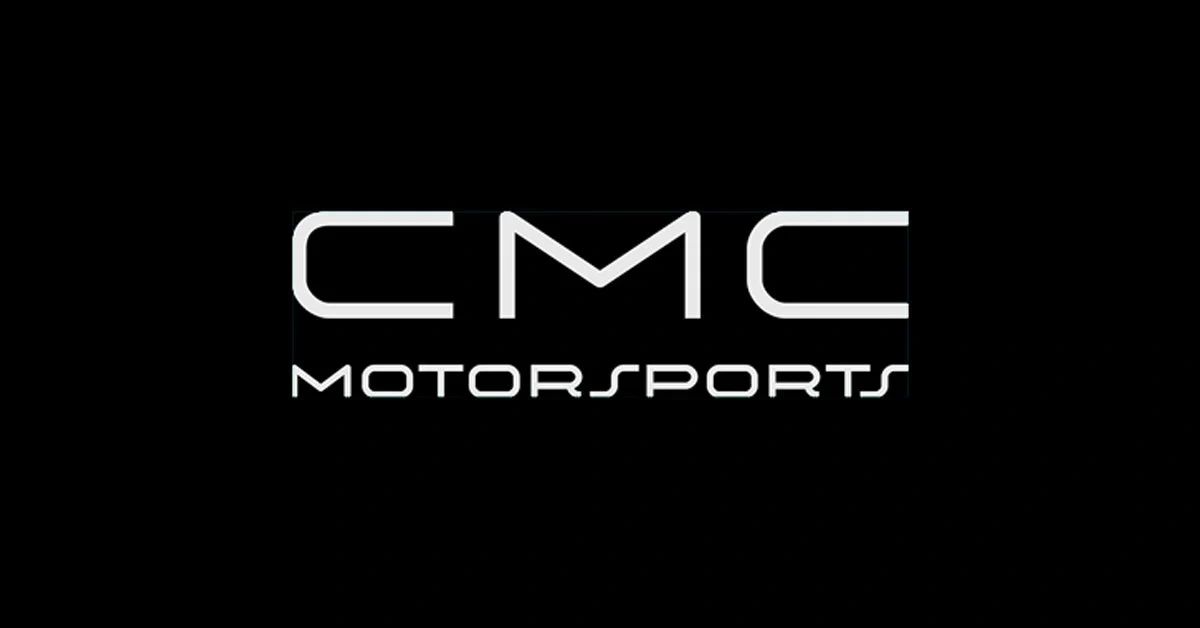 CMC Motorsports logo on black background.