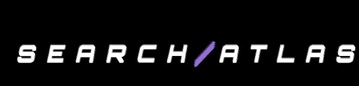 Logo with the text 'SEARCH/ATLAS' on a black background.