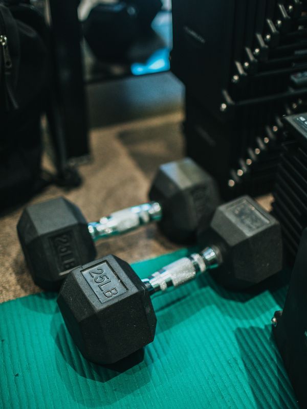 Our gym is fully stocked with free weights and contemporary functional exercise resources