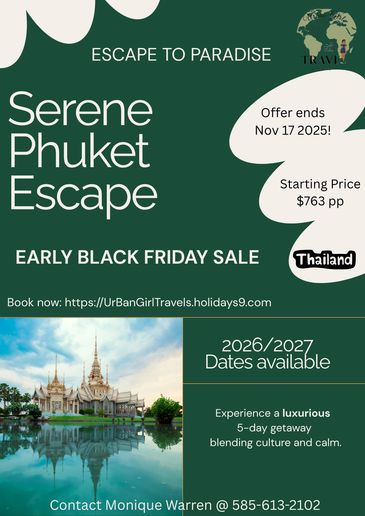 Early Black Friday sale for a serene Phuket escape in Thailand.