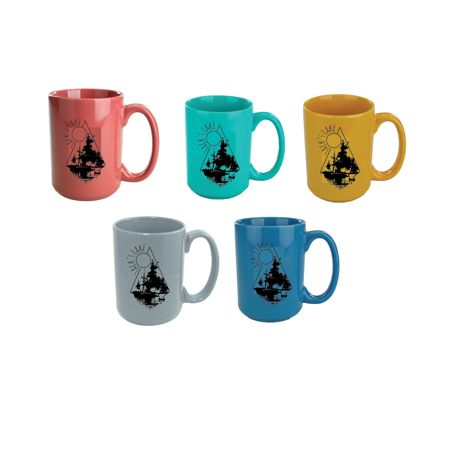 Custom Jack's Lake Logo for Coffee Mug 