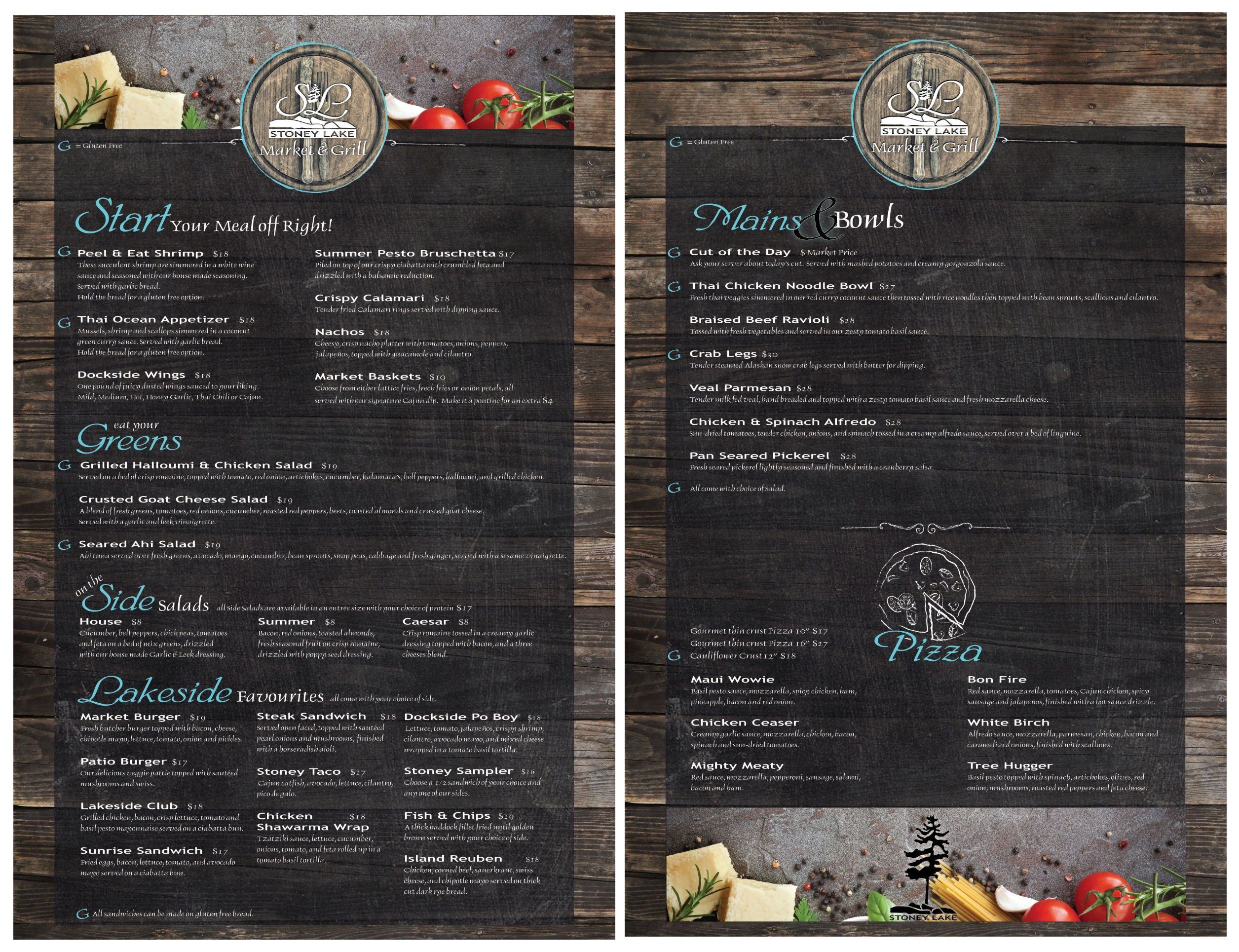 Custom Restaurant Menu Design