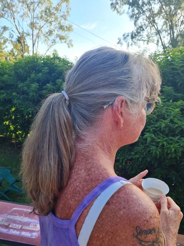 4months after using Monat's hair products. Longer, thicker and well hydrated hair.  So easy to manag