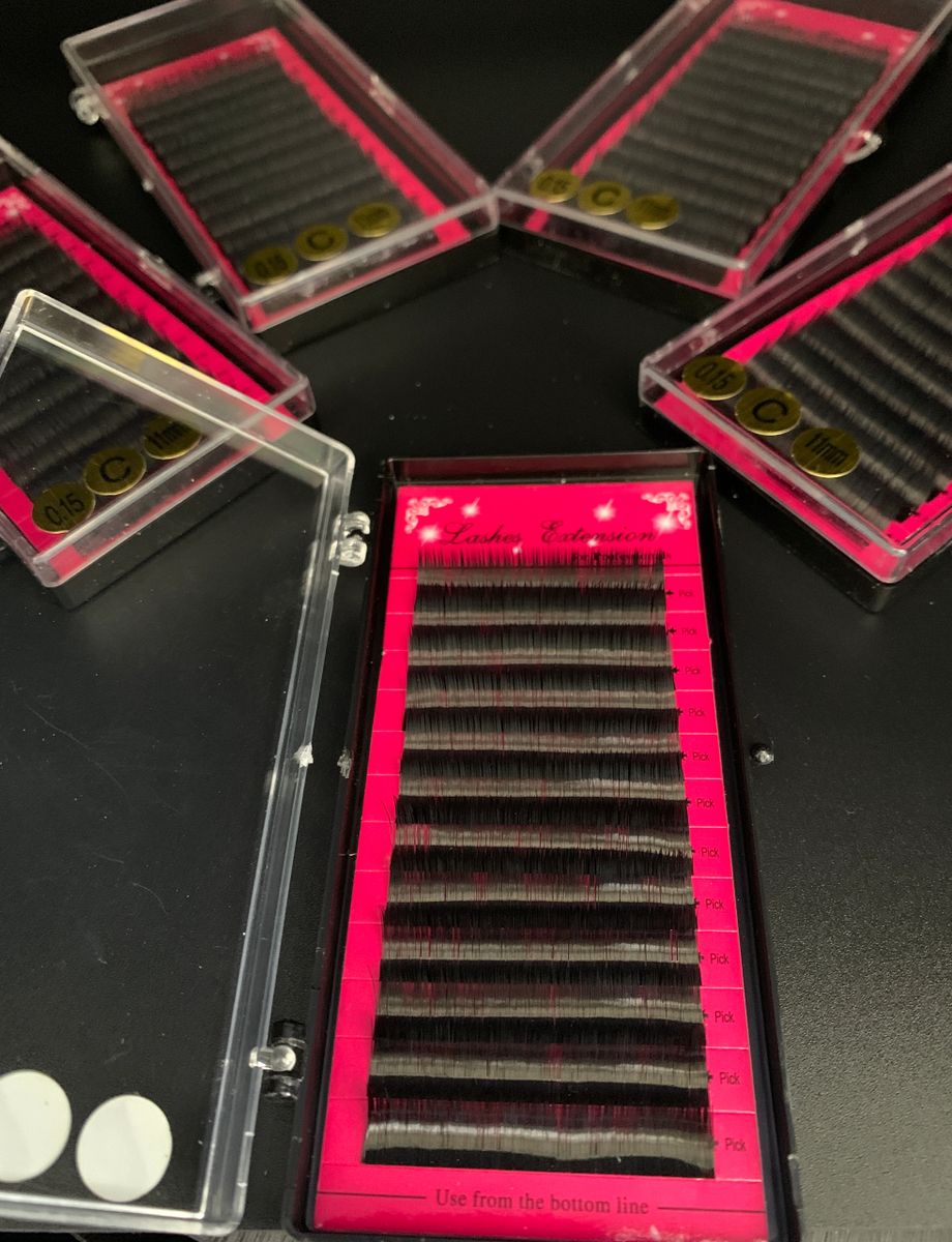 (5) Eyelash Extension Trays for Mannequin/Sponge PRACTICE Sessions 8mm12mm