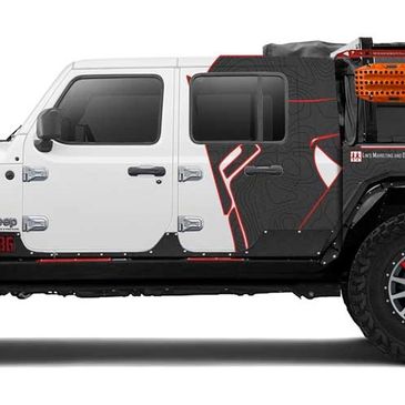 Jeep Gladiator Wrap and Rendering