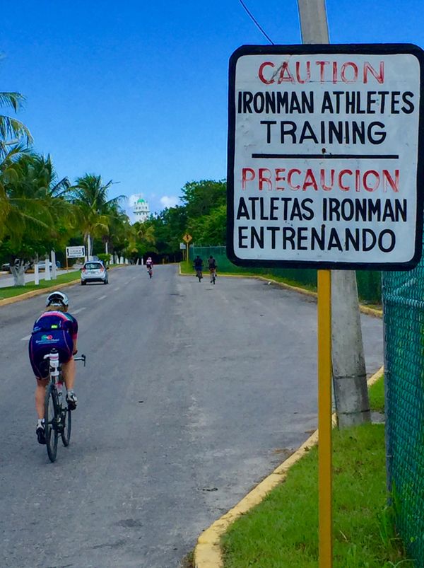 Sue training in Cozumel, Mexico