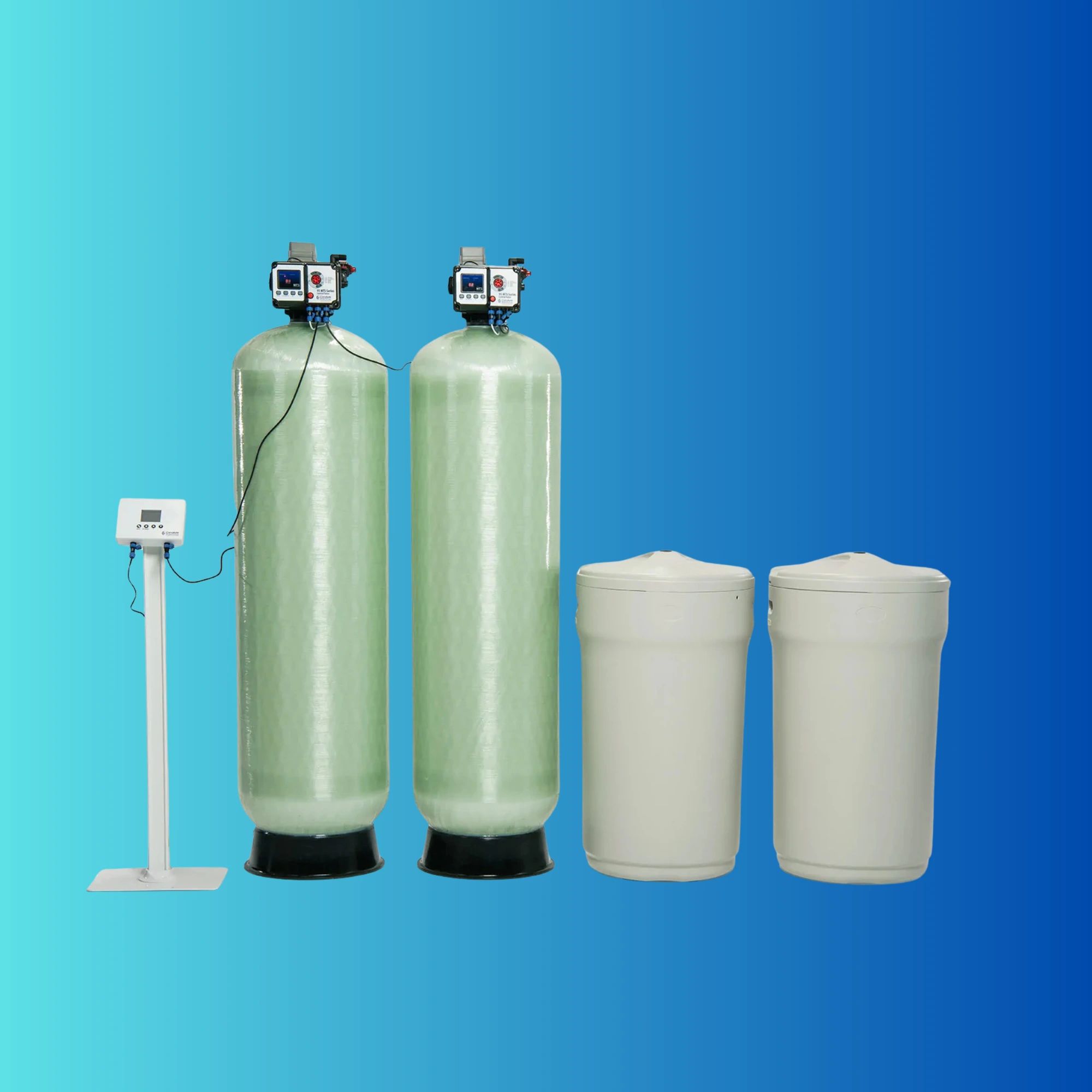 Large water softener for commercial application.