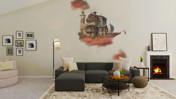 3d art as mural using wall printer