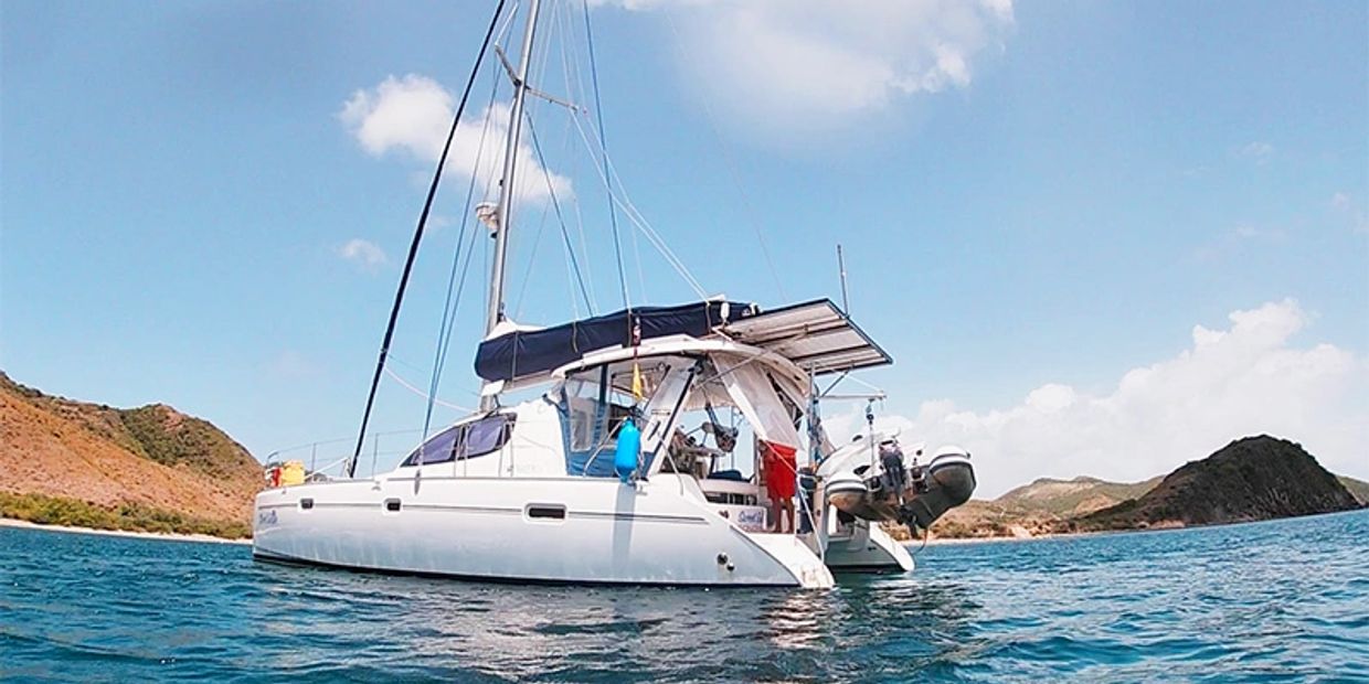 Sweet Escape - Leopard 40 catamaran, anchored in British Virgin Islands