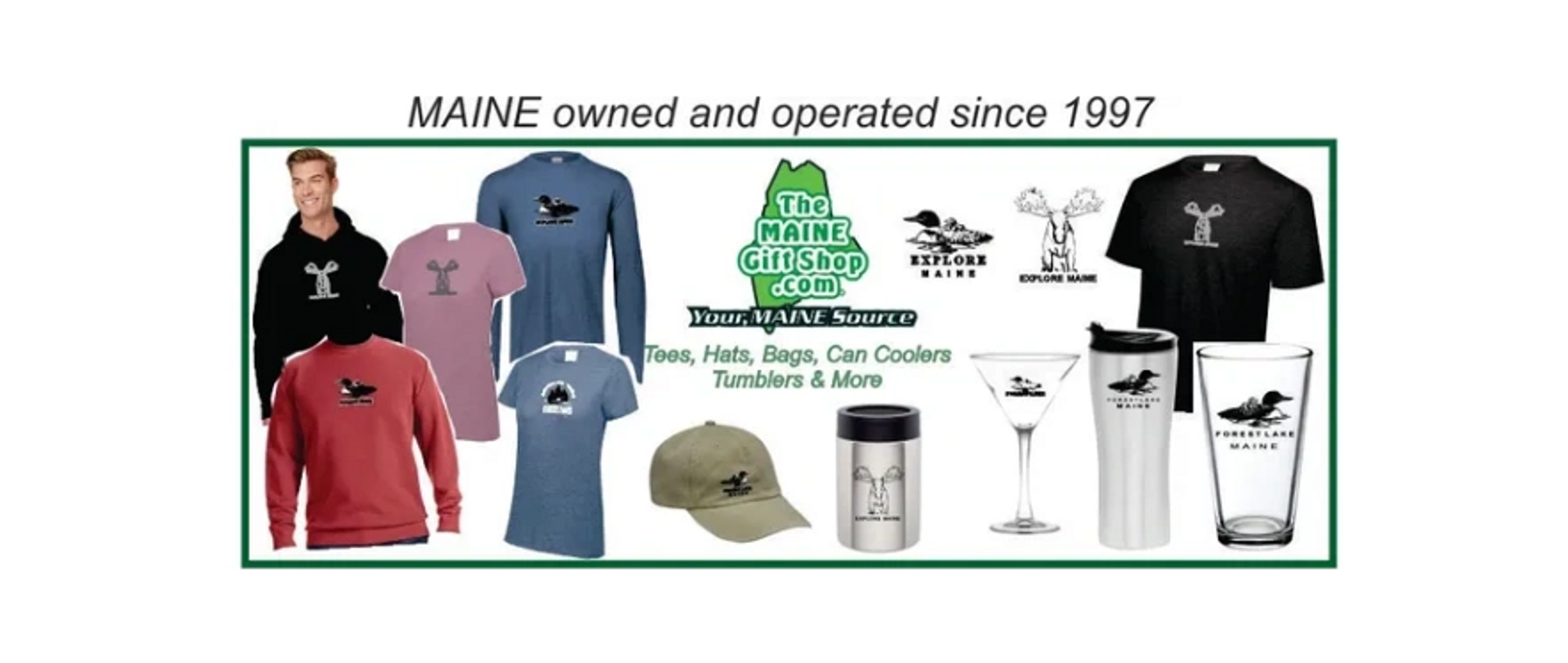 The Maine Gift Shop Maine TShirts Hats Towels Bags