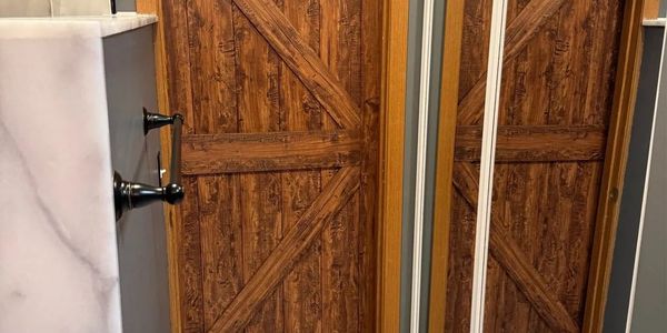 New bathroom doors installed.