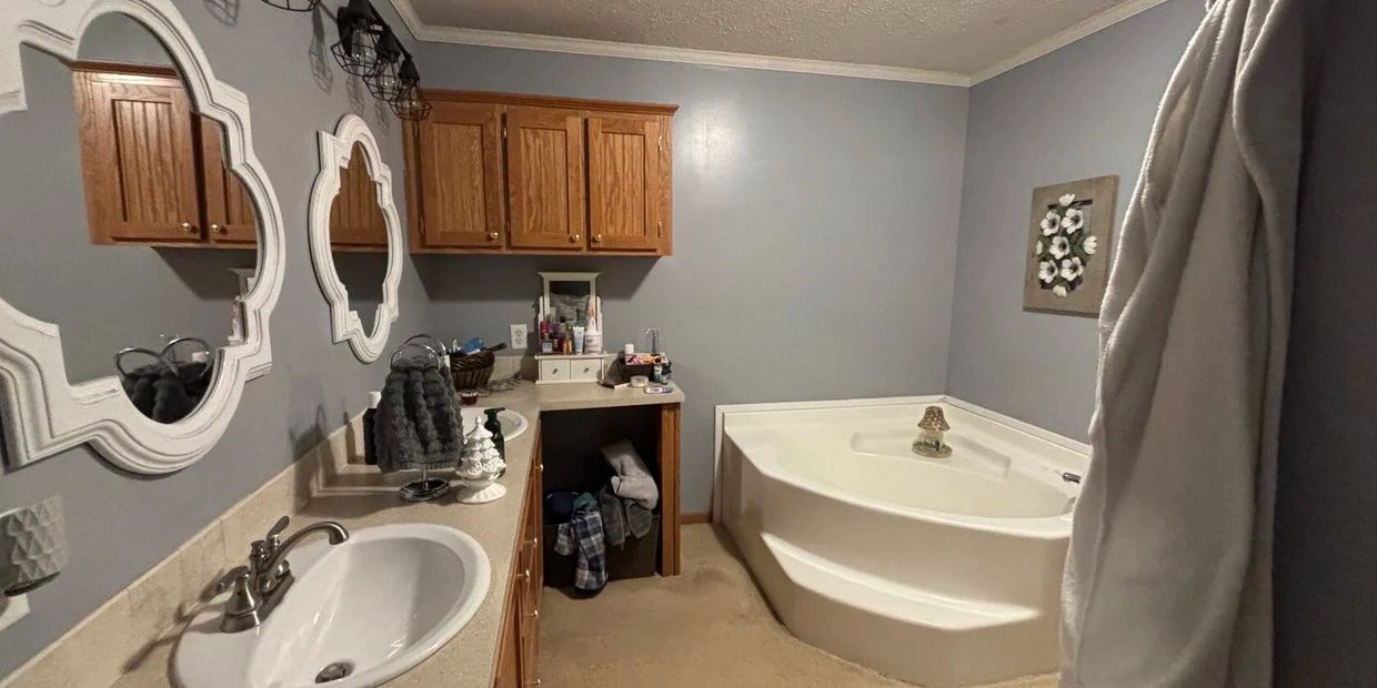 A new bathroom remodeling job in Osceola, Indiana.