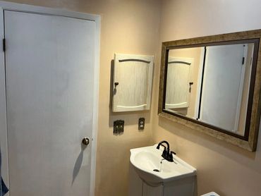 A bathroom renovation.