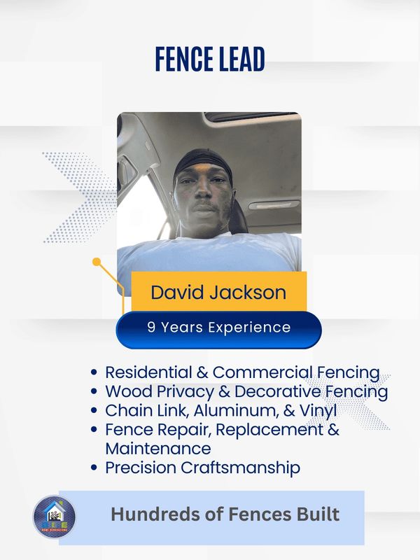 The fence lead's profile picture and info.