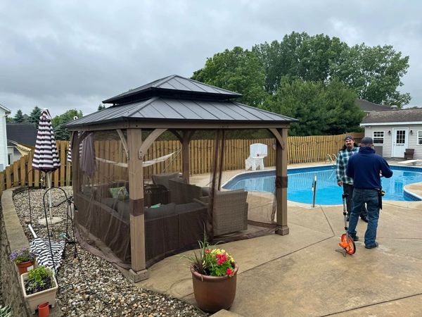 A new pool and pergola in Osceola.