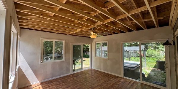 An interior renovation project.